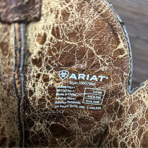 Ariat dandy sassy western brown leather cowboy boots - Picture 8 of 8